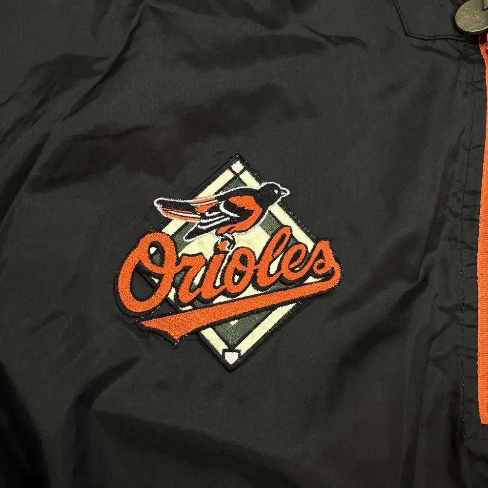Pro Player Baltimore Orioles Reversible Jacket Vintage Windbreaker Large - Picture 4 of 16